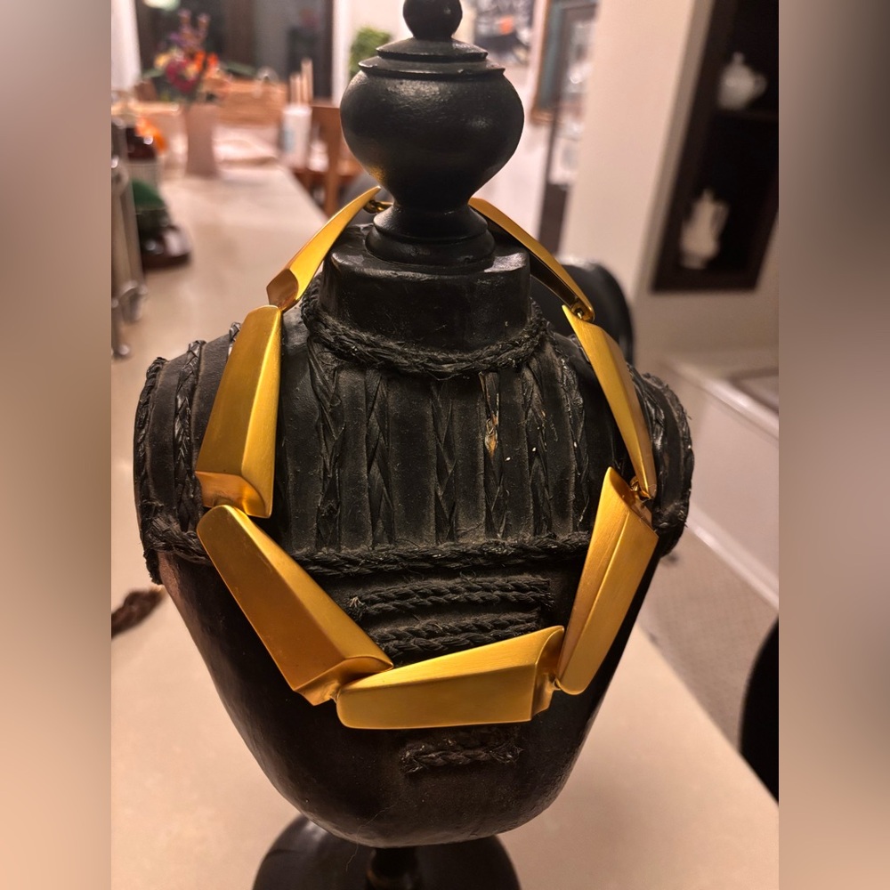 Bold Gold Geometric Necklace